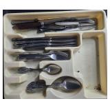Large Collection of Mixed Flatware and Kitchen Knives