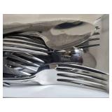 Large Collection of Mixed Flatware and Kitchen Knives