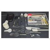 Large Assorted Kitchen Utensil Set with Tray and Measuring Cups