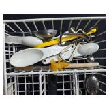 Large Assorted Kitchen Utensil Set with Tray and Measuring Cups