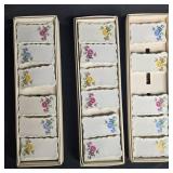 Vintage Mixed Porcelain Tiered/Handled Plates, Place Card Holders, and Assorted Flatware Lot