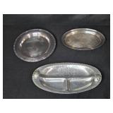 Assorted Silver Plated Serving Dishes and Bowls Collection