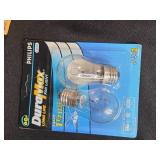 Large Lot of Assorted Light Bulbs in Storage Bin