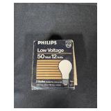 Large Lot of Assorted Light Bulbs in Storage Bin