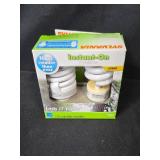 Large Lot of Assorted Light Bulbs in Storage Bin