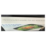 Lasagne Pan Set with Rack and TreasureCraft Watermelon Fruit Bowl