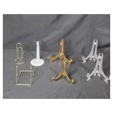 Collection of Display Stands Assorted Metal and Acrylic