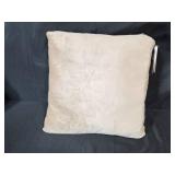 Set of Hallmart Collectibles Red Throw Pillows with Reversible Sequin Accent and White Pillowcases