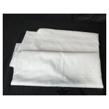 Set of Hallmart Collectibles Red Throw Pillows with Reversible Sequin Accent and White Pillowcases