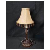 Decorative Lamp, Glass Oil Lamp, and Faux Floral Arrangement Set Decorative Lamp, Glass Oil Lamp, and Faux Floral Arrangement Set