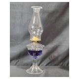 Decorative Lamp, Glass Oil Lamp, and Faux Floral Arrangement Set Decorative Lamp, Glass Oil Lamp, and Faux Floral Arrangement Set