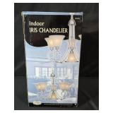 Patriot Lighting Indoor Iris Chandelier with Alabaster Glass Patriot Lighting Indoor Iris Chandelier with Alabaster Glass
