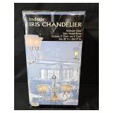 Patriot Lighting Indoor Iris Chandelier with Alabaster Glass Patriot Lighting Indoor Iris Chandelier with Alabaster Glass