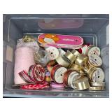Large Collection of Assorted Craft Ribbon and Lace Spools Large Collection of Assorted Craft Ribbon and Lace Spools