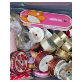 Large Collection of Assorted Craft Ribbon and Lace Spools Large Collection of Assorted Craft Ribbon and Lace Spools