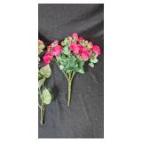 Artificial Floral Arrangement Lot with Heart-Shaped Wreath Artificial Floral Arrangement Lot with Heart-Shaped Wreath