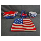 Sonoma Life + Style Patriotic Ceramic Dishware Set - Stars and Stripes Sonoma Life + Style Patriotic Ceramic Dishware Set - Stars and Stripes