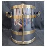 Ice Bucket with Brass Trim and Home Presence Stainless Steel Carafe Ice Bucket with Brass Trim and Home Presence Stainless Steel Carafe