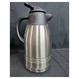 Ice Bucket with Brass Trim and Home Presence Stainless Steel Carafe Ice Bucket with Brass Trim and Home Presence Stainless Steel Carafe