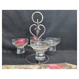 Lot of Floral Placemats with Metal Napkin and Candle Holders Lot of Floral Placemats with Metal Napkin and Candle Holders