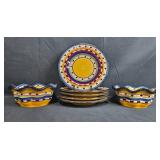 Tabletops Gallery Argentina Hand Painted Dinnerware Set of Plates and Bowls Tabletops Gallery Argentina Hand Painted Dinnerware Set of Plates and Bowls