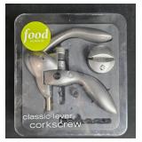 Set of Loaf Pans, Muffin Tin, and Food Network Classic Lever Corkscrew Set of Loaf Pans, Muffin Tin, and Food Network Classic Lever Corkscrew
