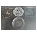 Collection of Decorative Glass Plates Assorted Patterns Collection of Decorative Glass Plates Assorted Patterns