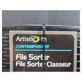 Artistic File Sorter and White 3-Ring Binder Set Artistic File Sorter and White 3-Ring Binder Set