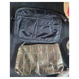 Collection of Assorted Handbags, Coin Purses, and Woven Basket Collection of Assorted Handbags, Coin Purses, and Woven Basket