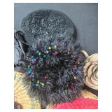 Collection of Assorted Handbags, Coin Purses, and Woven Basket Collection of Assorted Handbags, Coin Purses, and Woven Basket