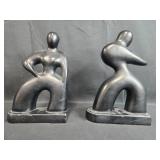 Pair of ABCO Alexander Backer Modernist Bookends Pair of ABCO Alexander Backer Modernist Bookends
