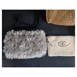 Collection of Travel and Handbags Including Straw, Leather, and Fabric Bags Collection of Travel and Handbags Including Straw, Leather, and Fabric Bags