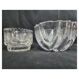 Set of Cut Crystal Glass Decorative Bowls Set of Cut Crystal Glass Decorative Bowls