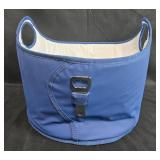 Set of Travel Bags and Accessories Including Totes Bag, Blue Basket, and Floral Cases Set of Travel Bags and Accessories Including Totes Bag, Blue Basket, and Floral Cases