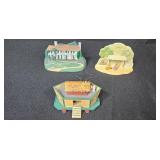 Collection of Miniature Ornament Figurines Including Peanuts Characters, Buildings, and Animals Collection of Miniature Ornament Figurines Including Peanuts Characters, Buildings, and Animals