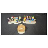 Collection of Miniature Ornament Figurines Including Peanuts Characters, Buildings, and Animals Collection of Miniature Ornament Figurines Including Peanuts Characters, Buildings, and Animals