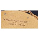 Longaberger Patriotic Handwoven Basket with Plastic Liner and Divider, Signed 2003 Longaberger Patriotic Handwoven Basket with Plastic Liner and Divider, Signed 2003