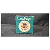 Longaberger Handwoven Basket with Plaid Liner and 2000 Merry Christmas Accessory Longaberger Handwoven Basket with Plaid Liner and 2000 Merry Christmas Accessory