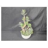Set of 3 Artificial Potted Plant Arrangements with Mikasa Bone China Vase Set of 3 Artificial Potted Plant Arrangements with Mikasa Bone China Vase
