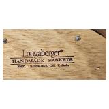 Longaberger Handwoven Basket Set with Liner and Small Insert - American Cancer Society Edition Longaberger Handwoven Basket Set with Liner and Small Insert - American Cancer Society Edition