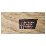 Longaberger Handwoven Basket Set with Liner and Small Insert - American Cancer Society Edition Longaberger Handwoven Basket Set with Liner and Small Insert - American Cancer Society Edition