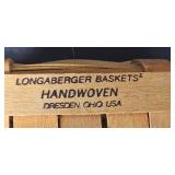 Set of 3 Longaberger 2000 Handwoven Baskets with Liners Set of 3 Longaberger 2000 Handwoven Baskets with Liners