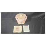 Longaberger Pink Hope Basket Collection with Glass Basket and Inserts Longaberger Pink Hope Basket Collection with Glass Basket and Inserts