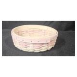 Longaberger Pink Hope Basket Collection with Glass Basket and Inserts Longaberger Pink Hope Basket Collection with Glass Basket and Inserts