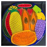 Collection of Bakeware and Decorative Plates Including Muffin Pans, Loaf Pans, Pizza Pan, and Fruit Plate Collection of Bakeware and Decorative Plates Including Muffin Pans, Loaf Pans, Pizza Pan, and Fruit Plate