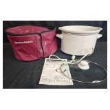 Hamilton Beach 3-Quart Slow Cooker with Carrying Case Hamilton Beach 3-Quart Slow Cooker with Carrying Case
