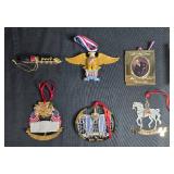 Collection of White House Historical Christmas Ornaments with Holiday Tin Collection of White House Historical Christmas Ornaments with Holiday Tin