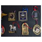 Collection of White House Historical Christmas Ornaments with Holiday Tin Collection of White House Historical Christmas Ornaments with Holiday Tin