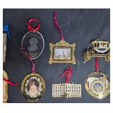 Collection of White House Historical Christmas Ornaments with Holiday Tin Collection of White House Historical Christmas Ornaments with Holiday Tin