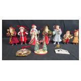 Collection of Santa Claus Figurines and Christmas Ornaments Collection of Santa Claus Figurines and Christmas Ornaments